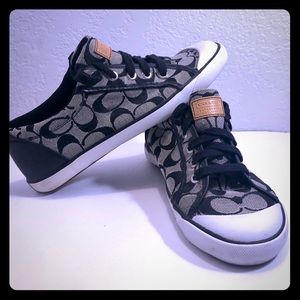 Coach Signature Jacquard Barrett Sneakers Sz 8